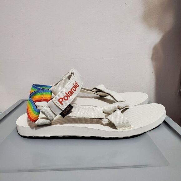 Teva Polaroid Mens Sz 12 Sandals Light Gray (1125392) Hike Camp Water Adjustable - Picture 2 of 12